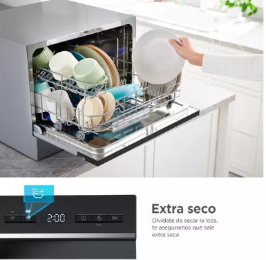Lavavajillas Midea Silver 6 Sets