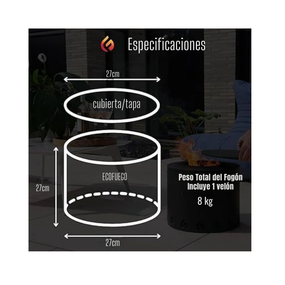 Nuevo !!! Ecofuego Breinz Mate Transportable.