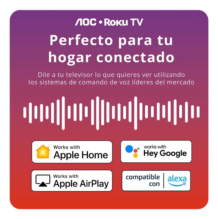 Smart TV AOC Roku TV 43" Full HD DLED Sin Marcos