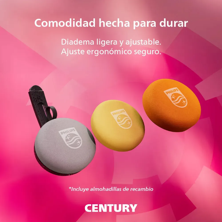 Audífonos Philips TAH2000BK "The Ringo" Headband — Negro