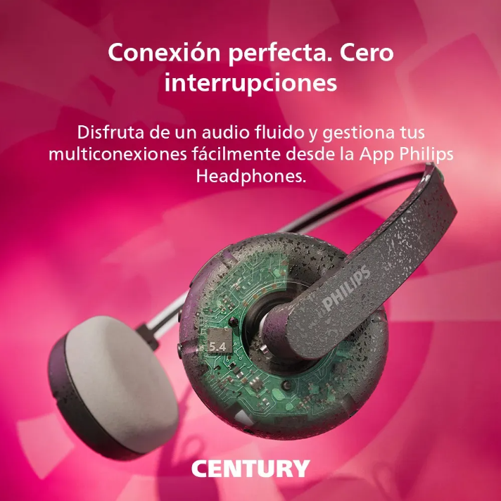 Audífonos Philips TAH2000BK "The Ringo" Headband — Negro