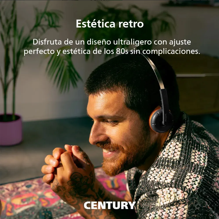 Audífonos Philips TAH2000BK "The Ringo" Headband — Negro