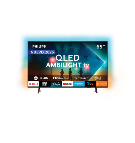 Smart TV Philips 65" QLED 4K Ambilight Dolby Atmos