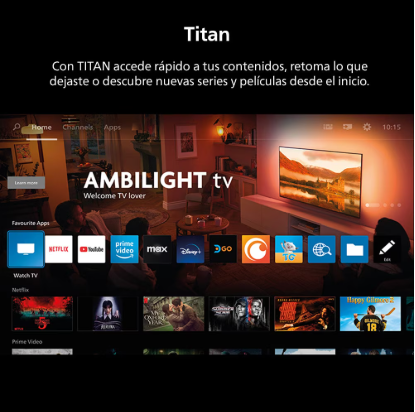 Smart TV Philips 65" QLED 4K Ambilight Dolby Atmos