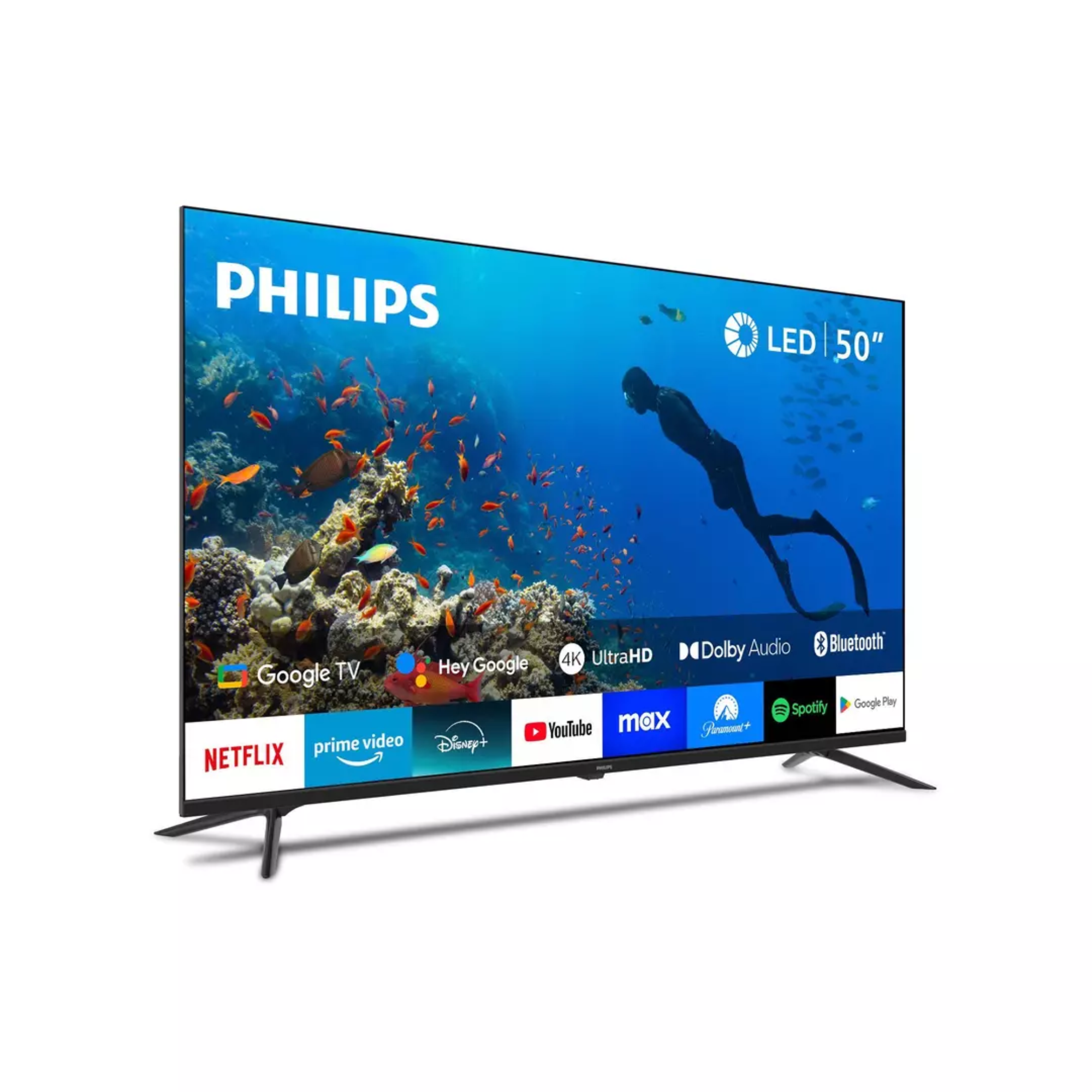 LED Philips 50” UHD 4K 50PUD7019 Google Smart TV