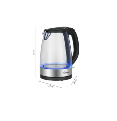 Hervidor Glass Midea 1.7 L