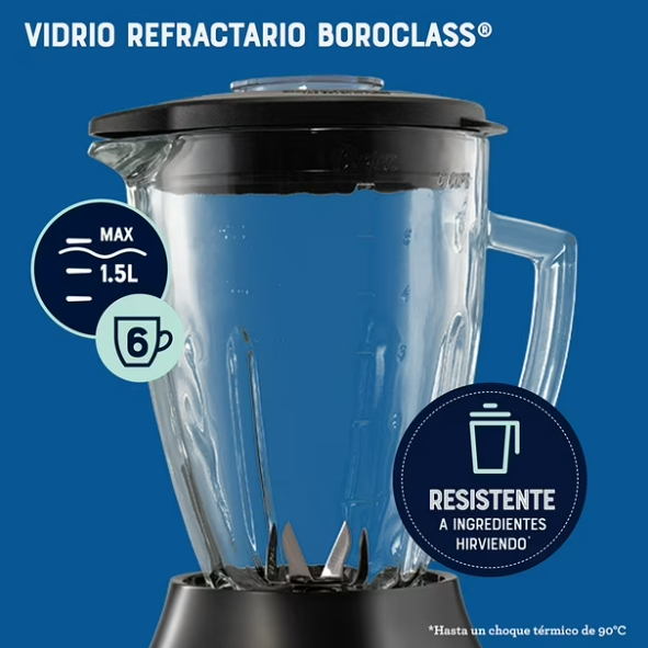 Licuadora Oster Reversible 800W 2 Programas 3 Velocidades + Pulso