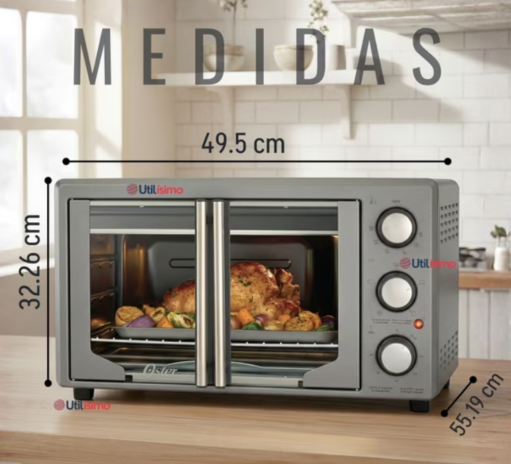 Horno Digital Oster® con Puertas French Door y Air Fryer