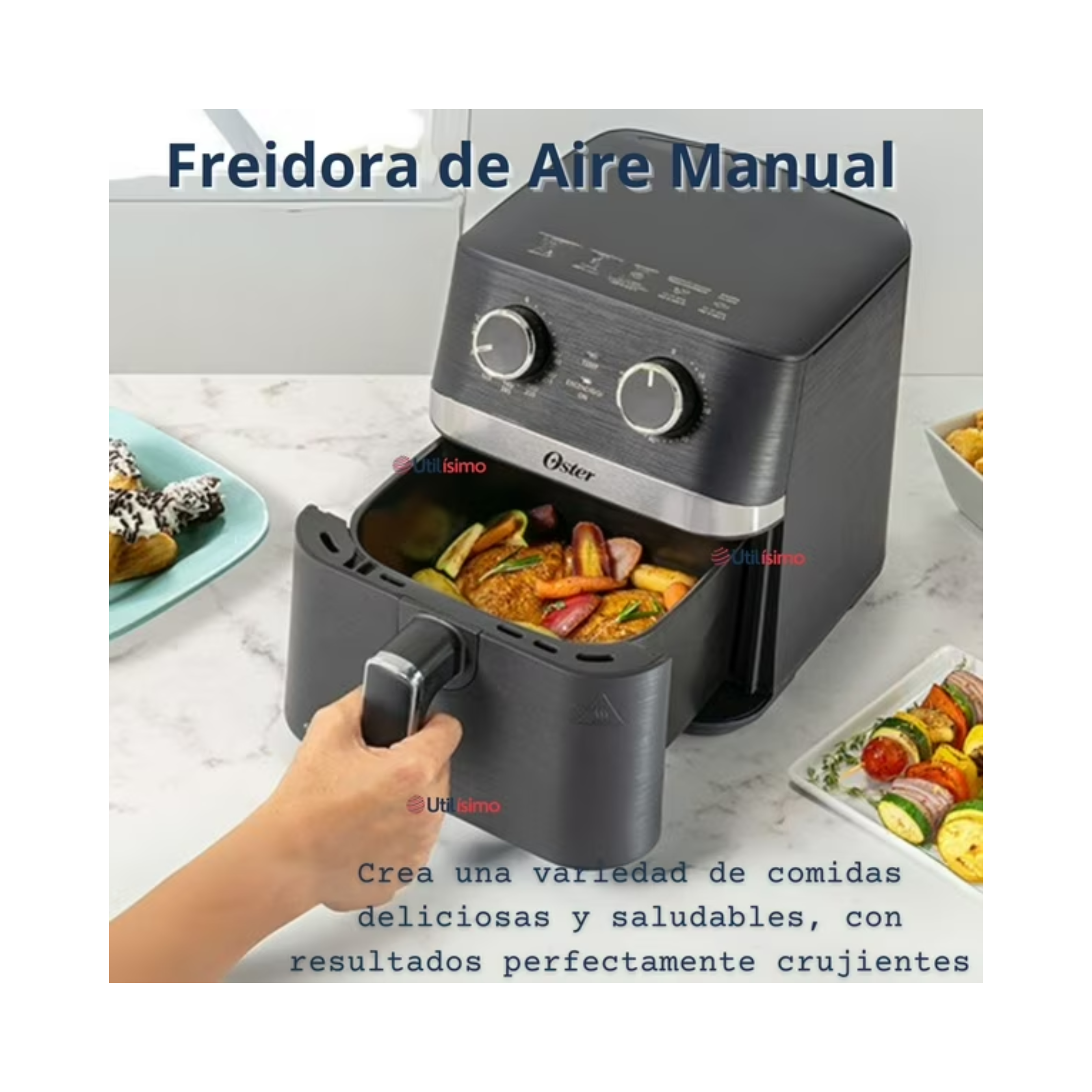 Freidora de Aire Manual Oster DiamondForce 4 Litros