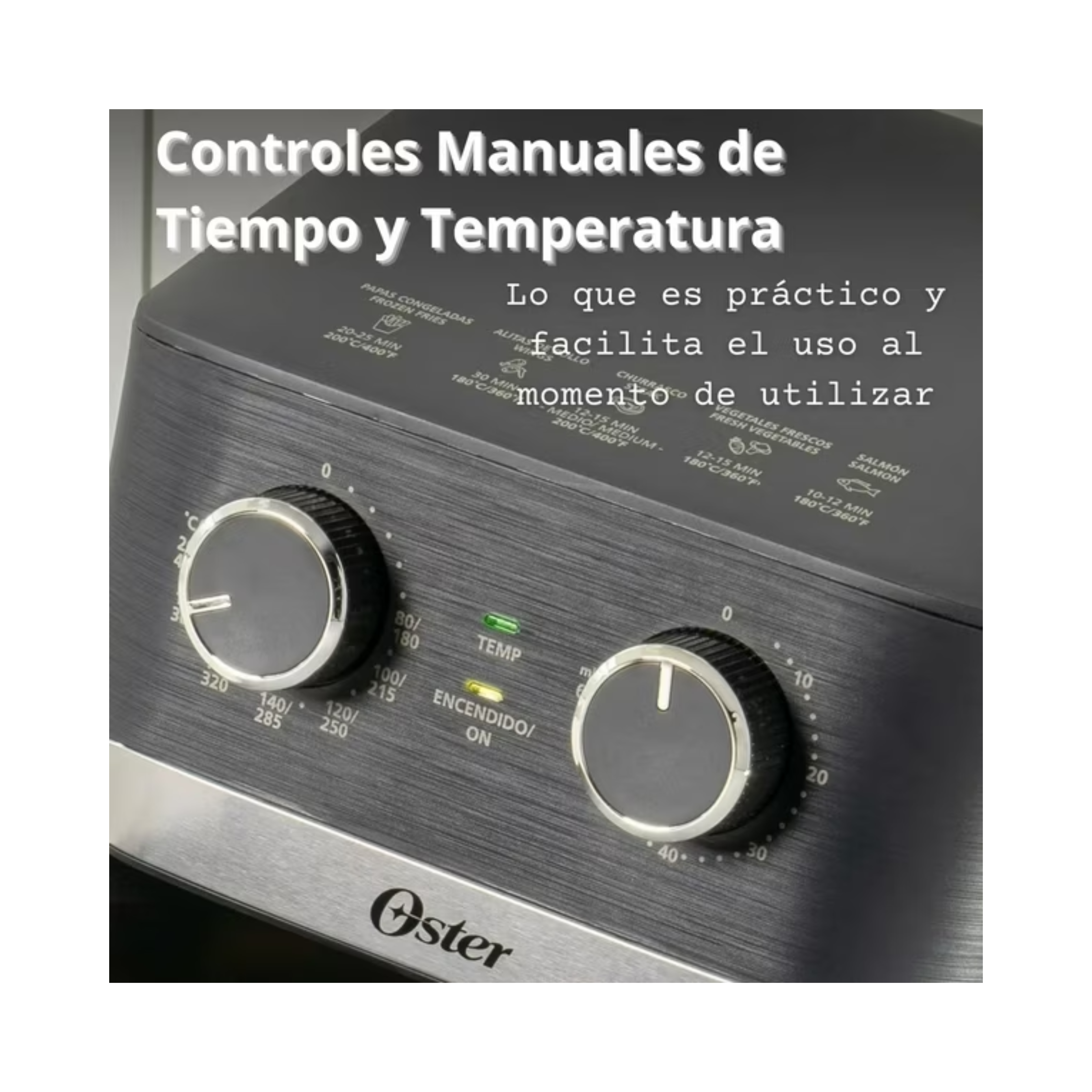 Freidora de Aire Manual Oster DiamondForce 4 Litros