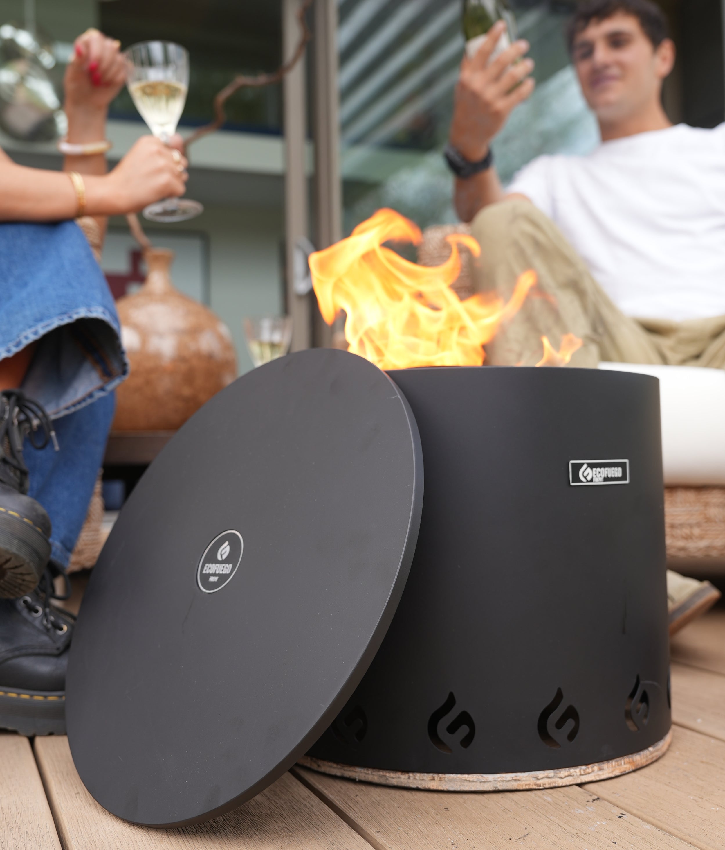 Nuevo !!! Ecofuego Breinz Negro Mate Terraza.