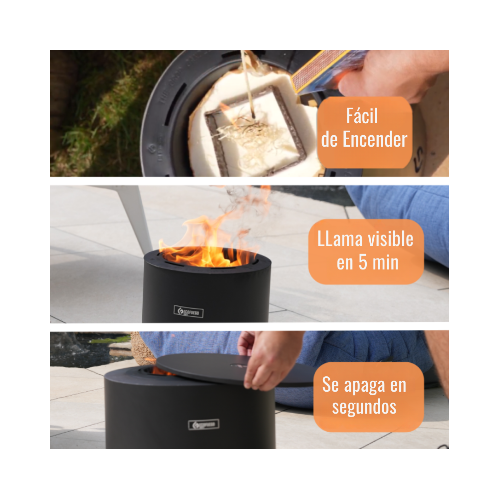 Nuevo !!! Ecofuego Breinz Mate Transportable.