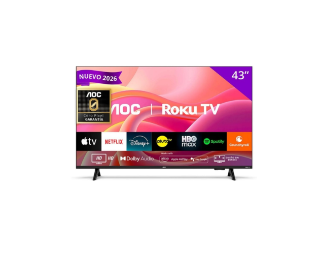 Smart TV AOC Roku TV 43" Full HD DLED Sin Marcos