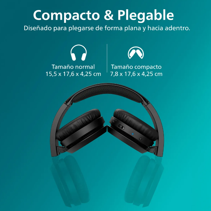 Audífonos Headband Bluetooth Philips TAH4209BK
