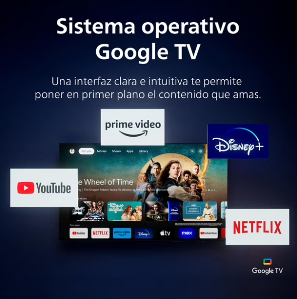 Smart TV Philips 65" 4K UHD LED Google TV