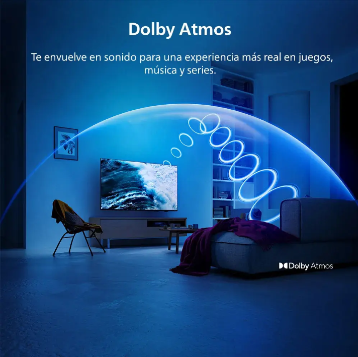 Smart TV Philips 55" QLED 4K Ambilight Dolby Atmos