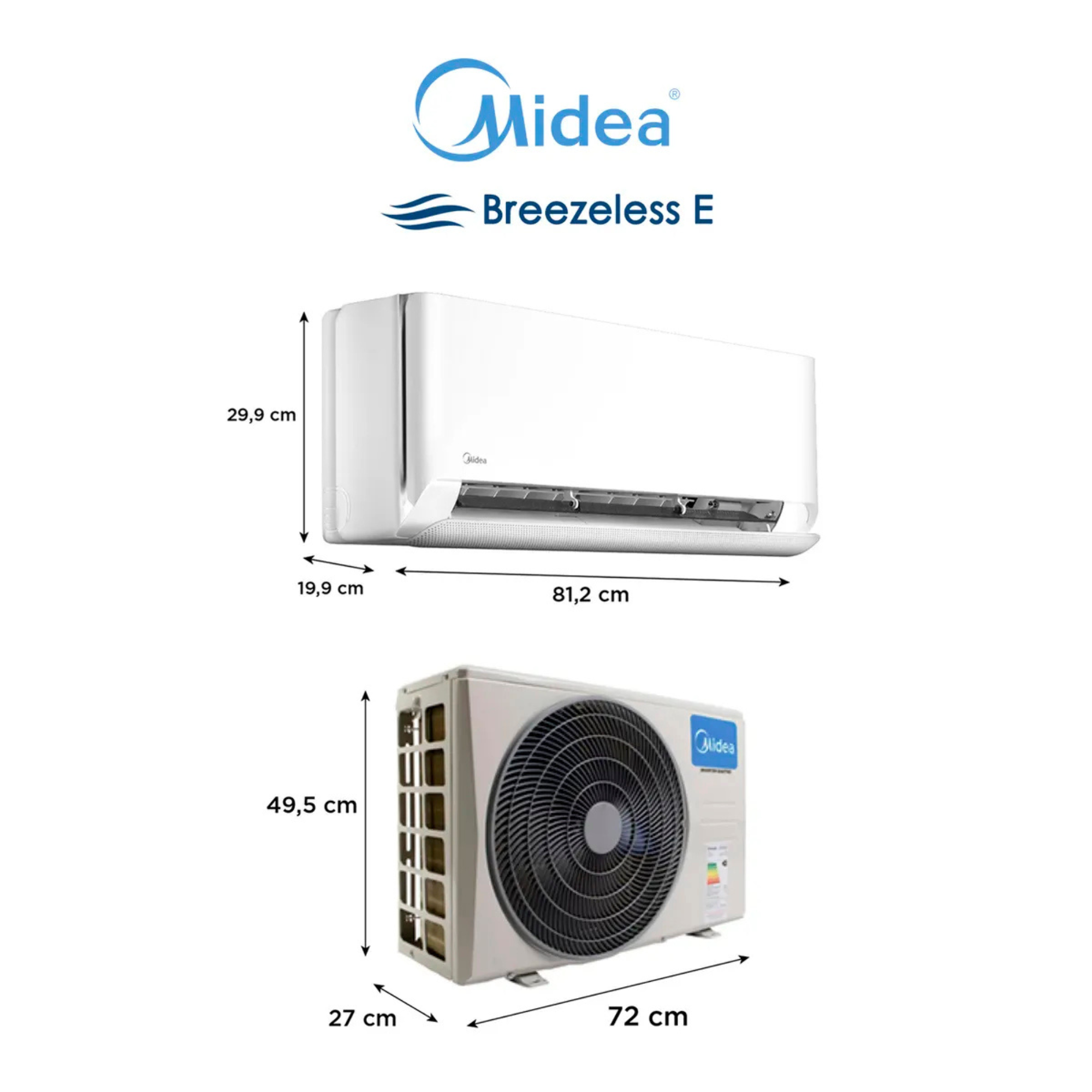 Aire Acondicionado Midea 18.000 BTU - Inverter Breezeless Wifi