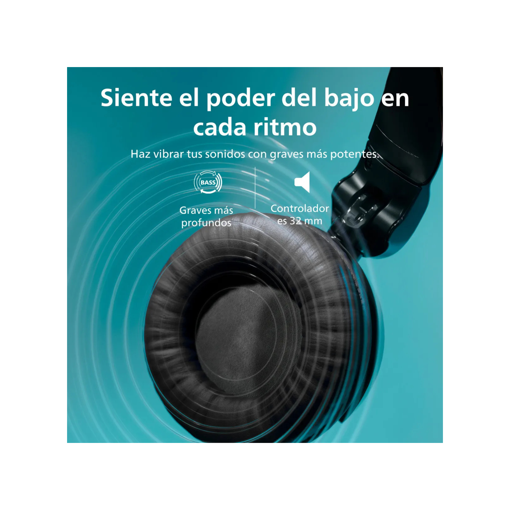 Audífono Headband Bluetooth Philips Negro