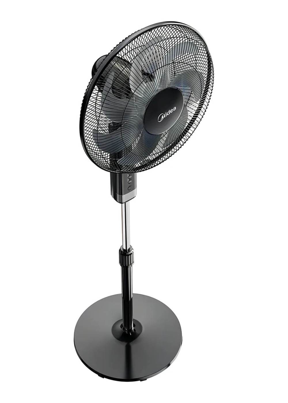 Ventilador 7 aspas digital Negro