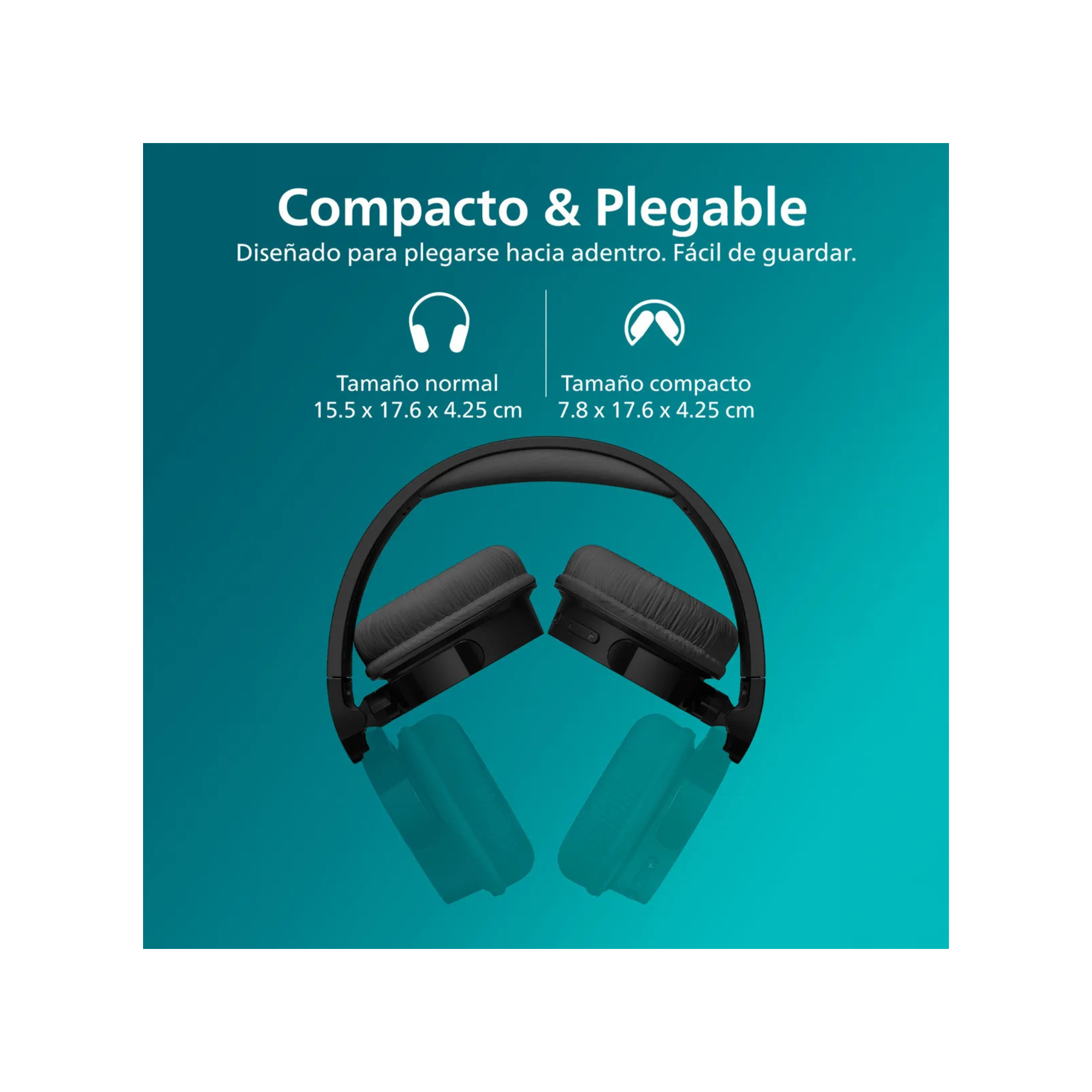 Audífono Headband Bluetooth Philips Negro