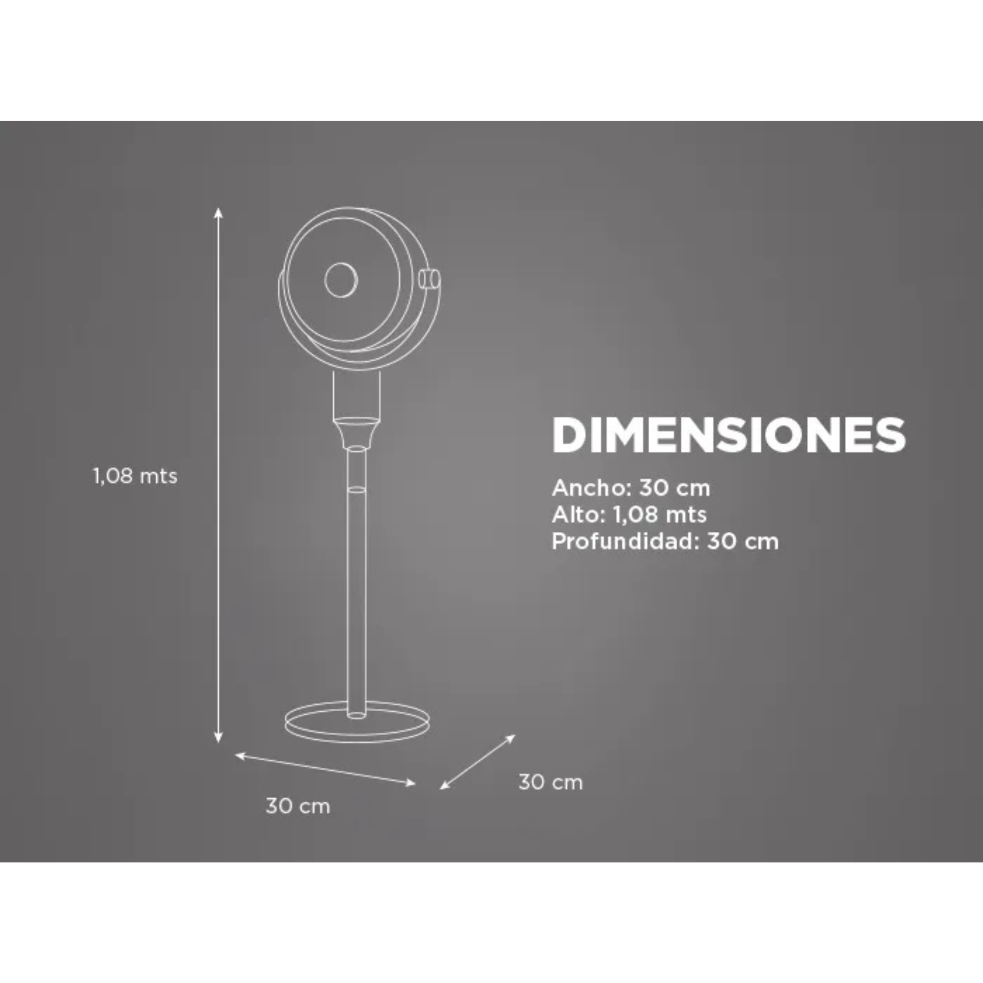 Ventilador con tecnología 3D Flow y altura ajustable