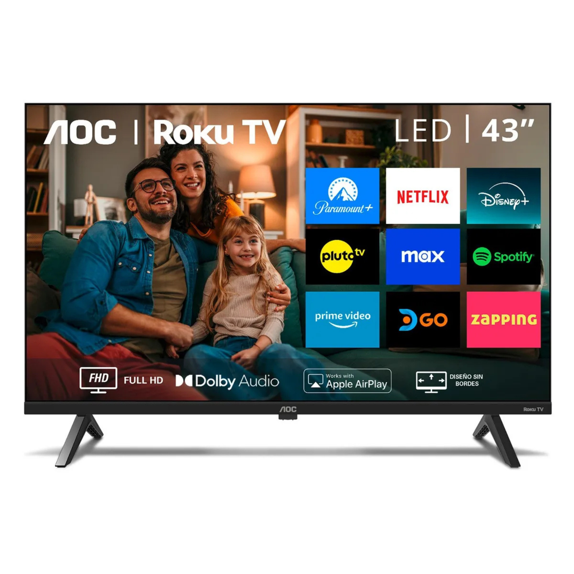 AOC Roku TV LED 43” FHD Smart TV 43S5045