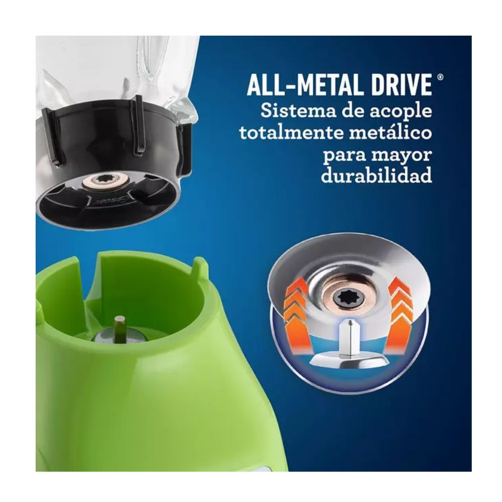 Licuadora Kiwi Oster 2 Velocidades + Pulso Vaso de Vidrio 1,5 L