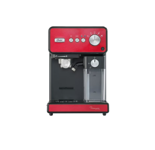 Cafetera Espresso Oster® PrimaLatte™ Roja Acero Inoxidable