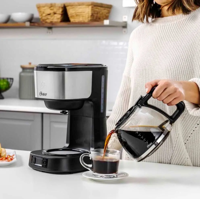 Cafetera 8 Tazas Negra Programable