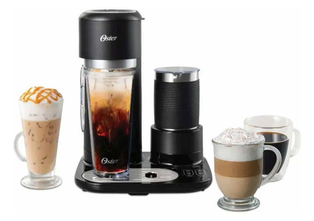 Cafetera Latte Oster 4 en 1 con Espumador