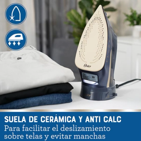 Plancha Inalámbrica Oster 2 En 1 Suela Cerámica
