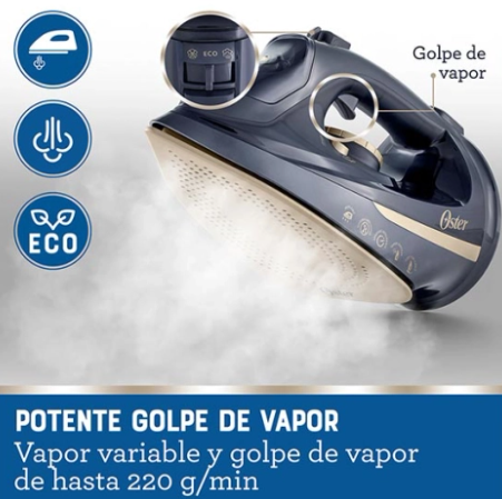 Plancha Inalámbrica Oster 2 En 1 Suela Cerámica