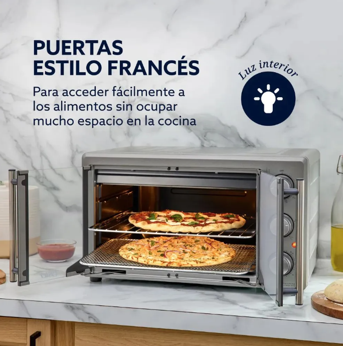 Horno Digital Oster® con Puertas French Door y Air Fryer